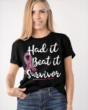 Breast Cancer Had It Beat It Survivor Classic T-Shirt apparel-classic-tshirt-lifestyle-front-100