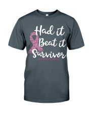 Breast Cancer Had It Beat It Survivor Classic T-Shirt tile