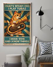 Tubist I play tubas and I drink wine 11x17 Poster lifestyle-poster-1
