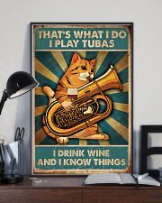 Tubist I play tubas and I drink wine 11x17 Poster lifestyle-poster-2