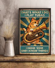 Tubist I play tubas and I drink wine 11x17 Poster lifestyle-poster-3