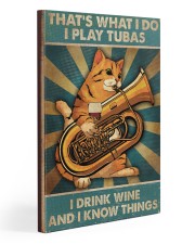 Tubist I play tubas and I drink wine 20x30 Gallery Wrapped Canvas Prints thumbnail