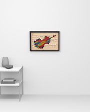 Violinist Colorful Violin Music Sheet 17x11 Poster poster-landscape-17x11-lifestyle-04