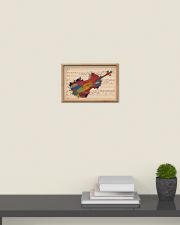 Violinist Colorful Violin Music Sheet 17x11 Poster poster-landscape-17x11-lifestyle-08