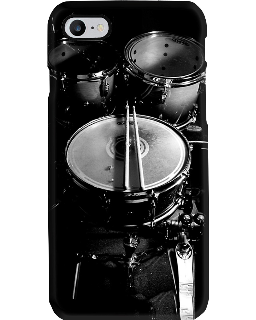 Drummer Gift Black And White Drums Phone Case