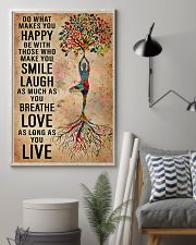 Yoga Do What Makes You Happy 11x17 Poster lifestyle-poster-1
