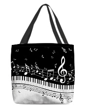 Black keys piano All-over Tote thumbnail