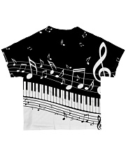 Black keys piano All-over T-Shirt back