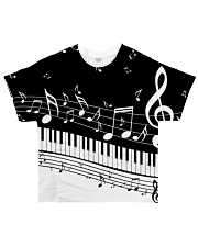 Black keys piano All-over T-Shirt front