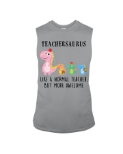 Teachersaurus More Awesome Teacher Sleeveless Tee tile