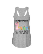 Teachersaurus More Awesome Teacher Ladies Flowy Tank tile