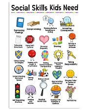 Social Worker Social Skills Kids Need 11x17 Poster front