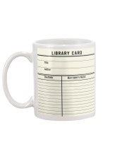 Librarian Library Card Mug back