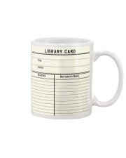 Librarian Library Card Mug front