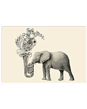 Tubist Tuba elephant and flower Poster 17x11 Poster front