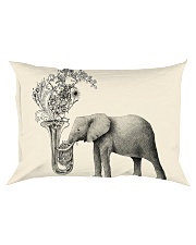 Tubist Tuba elephant and flower Poster Rectangular Pillowcase thumbnail