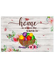 Crochet and Knitting Home Is Where The Yarn Is 17x11 Poster front