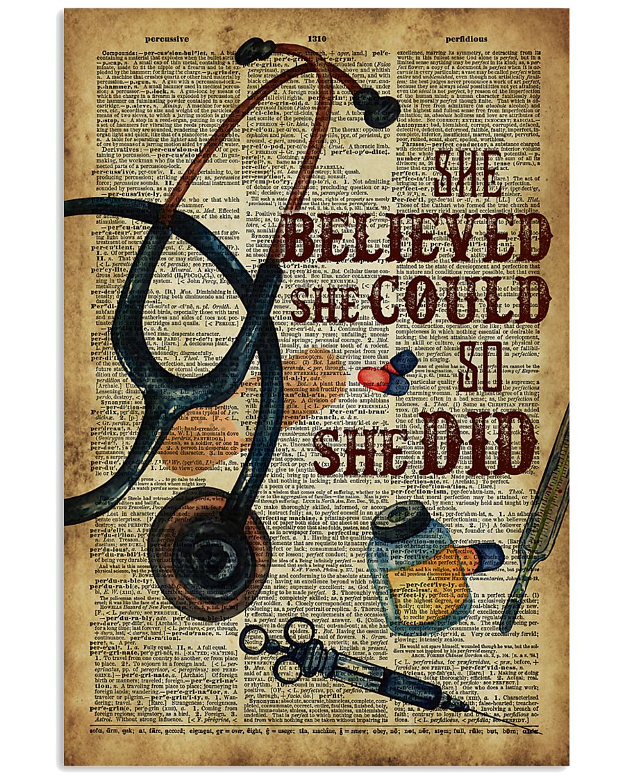 Medical Assistant - She believed she could 11x17 Poster