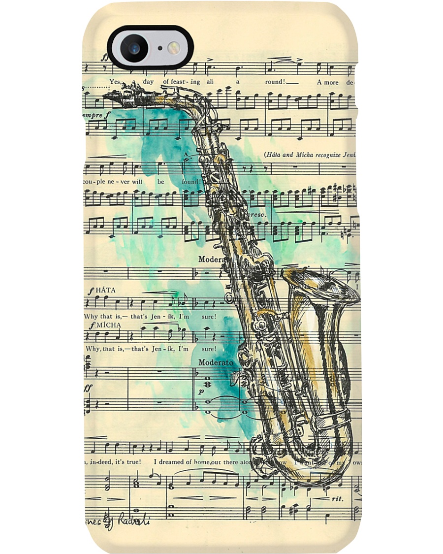 Saxophone Music Sheet Phone Case