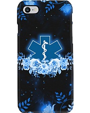 Paramedic Symbol Blue Flowers Phone Case i-phone-7-case