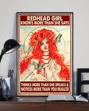 Redhead Girl Knows More Than She Says 11x17 Poster lifestyle-poster-2