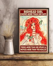 Redhead Girl Knows More Than She Says 11x17 Poster lifestyle-poster-3
