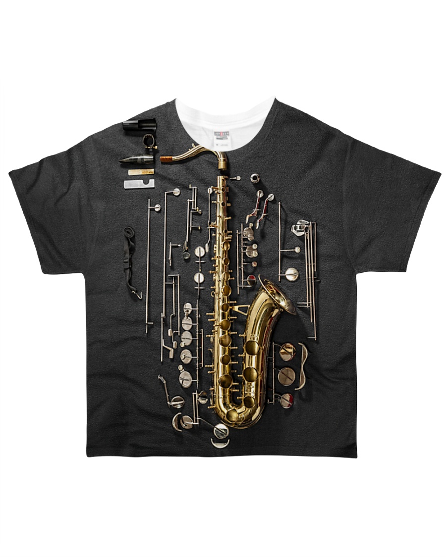 Saxophone Details All-over T-Shirt