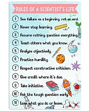 Rules of a scientist's life Poster 11x17 Poster front