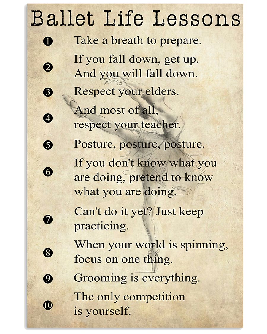 Ballet Life Lessons 11x17 Poster