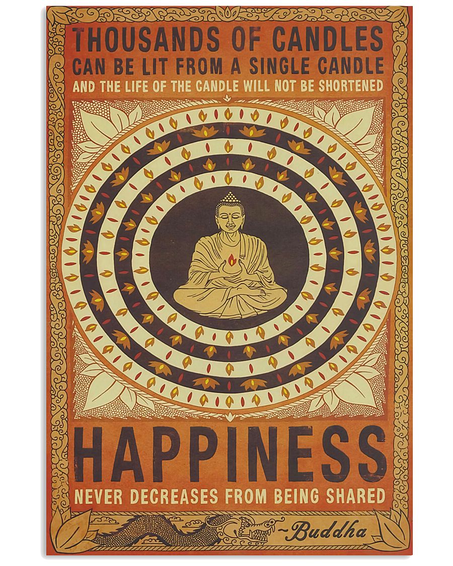 Yoga Happiness Never Decreases From Being Shared 11x17 Poster