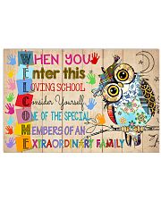 Teacher When You Enter This Loving School 17x11 Poster front