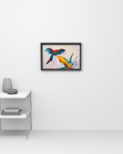 Colorful Parrot Couple 17x11 Poster poster-landscape-17x11-lifestyle-04