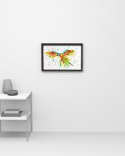 Parrot Colorful Watercolor Parrot 17x11 Poster poster-landscape-17x11-lifestyle-04