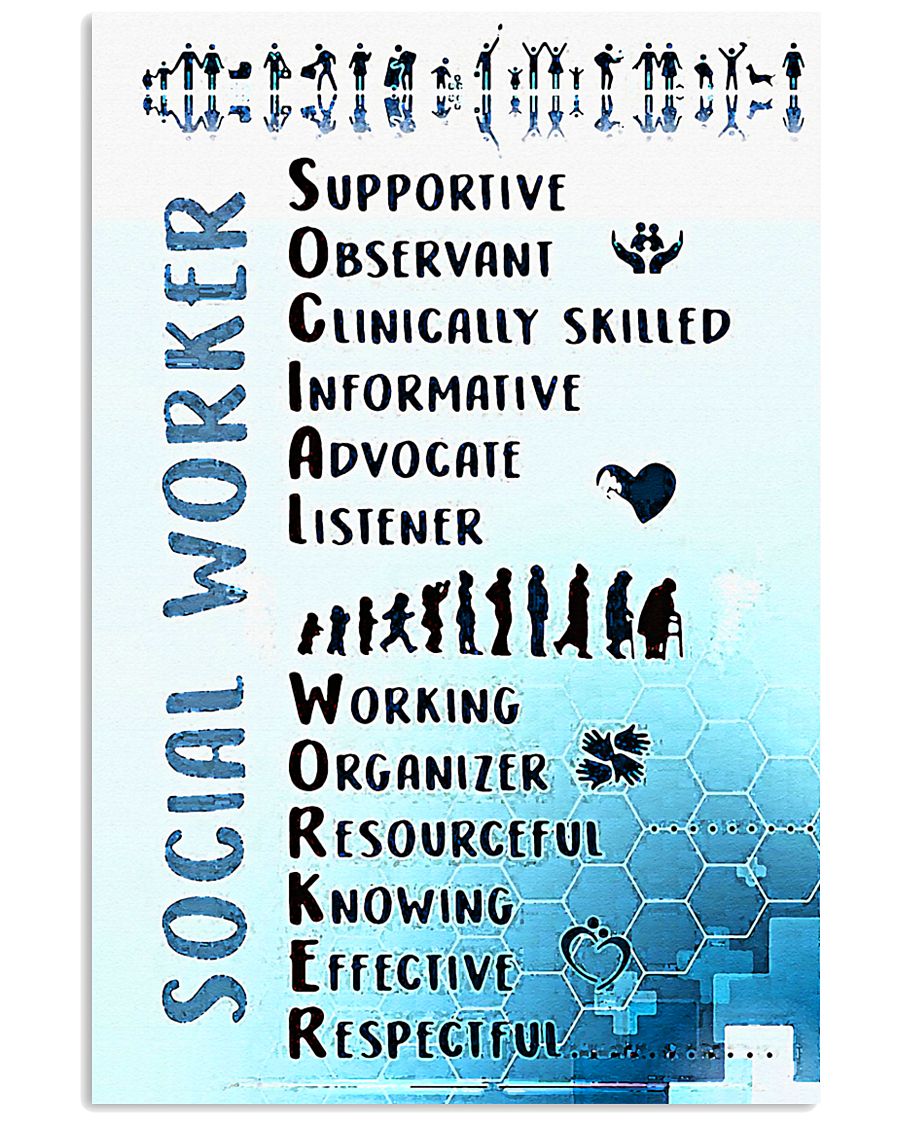 Social Worker Wording 11x17 Poster