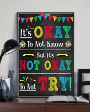 Teacher It's Okay To Not Know 11x17 Poster lifestyle-poster-2