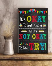 Teacher It's Okay To Not Know 11x17 Poster lifestyle-poster-3