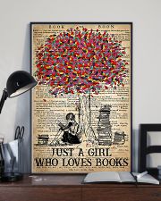 Just A Girl Who Loves Books 11x17 Poster lifestyle-poster-2