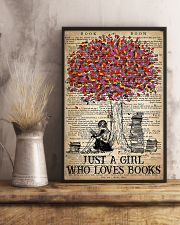 Just A Girl Who Loves Books 11x17 Poster lifestyle-poster-3