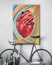 Cardiologist Colorful Heart 11x17 Poster lifestyle-poster-7