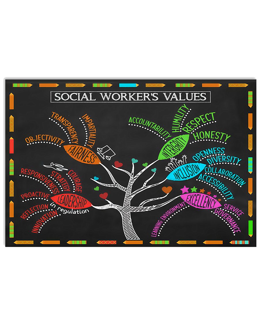 Social Worker's Value Poster 17x11 Poster