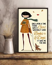 Book Lover A Girl Who Really Loved Books And Dogs 11x17 Poster lifestyle-poster-3