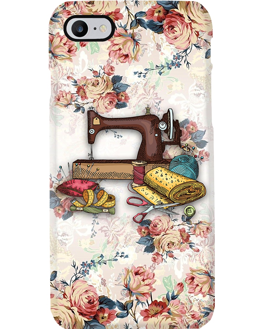 Beautiful Flower Sewing Machine Phone Case