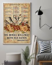 Hairstylist She Works Willingly With Her Hands 11x17 Poster lifestyle-poster-1