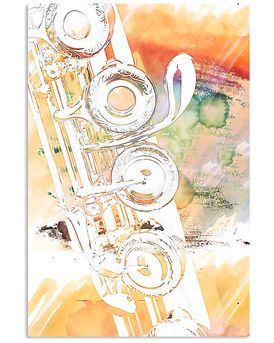 Art Watercolor Flute 11x17 Poster