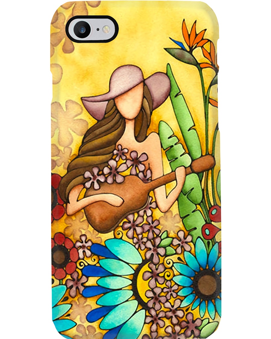 Flower Girl With Ukulele Phone Case