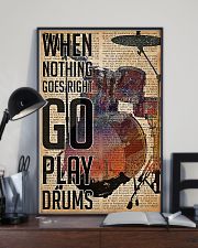Drummer When Nothing Goes Right Go Play Drum 11x17 Poster lifestyle-poster-2