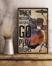 Drummer When Nothing Goes Right Go Play Drum 11x17 Poster lifestyle-poster-3