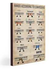 Piano Hands According To Composers 20x30 Gallery Wrapped Canvas Prints thumbnail