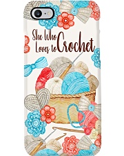 Crochet and Knitting She Who Loves To Crochet Phone Case i-phone-7-case