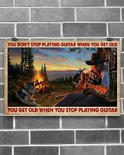 You Get Old Playing Guitar 17x11 Poster poster-landscape-17x11-lifestyle-18